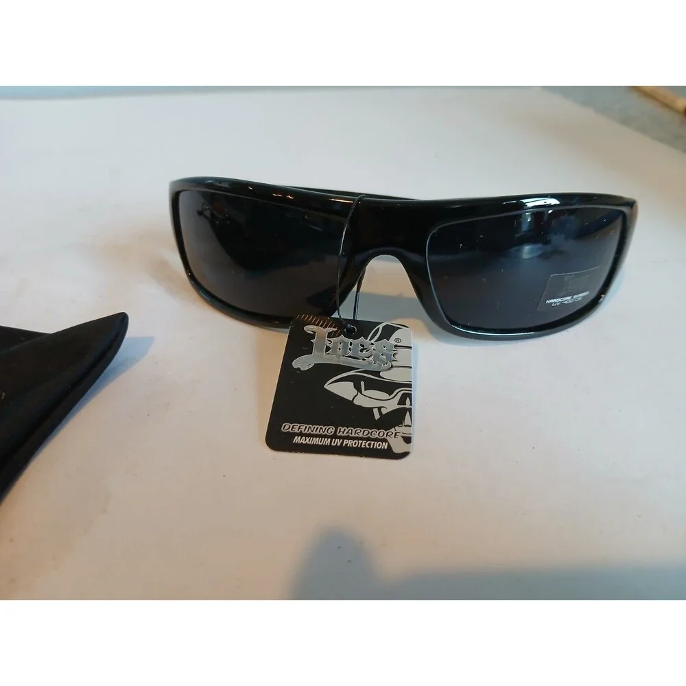 LOCS  OG Gangster  BLACK Sunglasses Biker Shades Hardcore